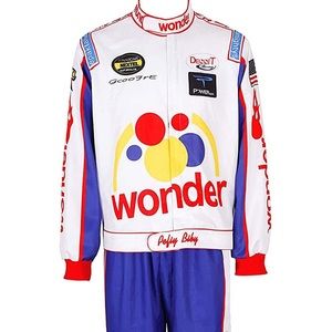 Three piece Ricky Bobby wonder bread racing costume